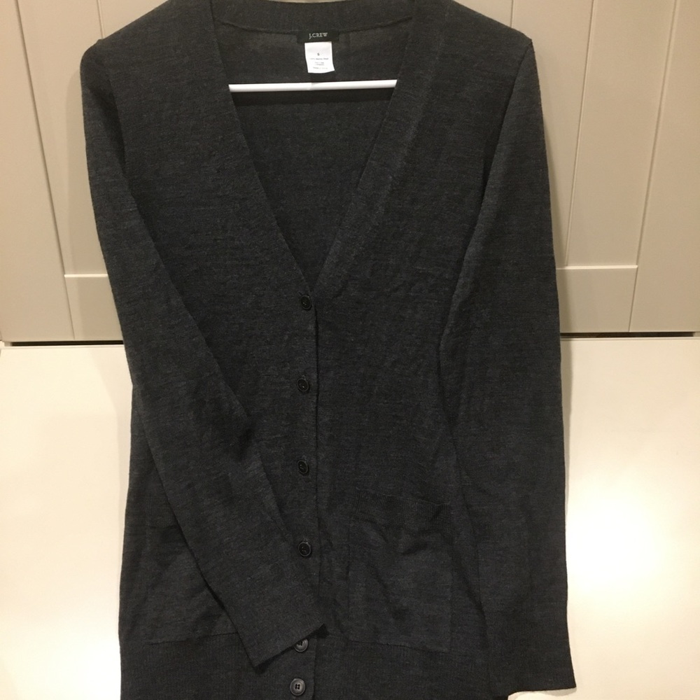J. Crew long sleeved V neck Cardigan